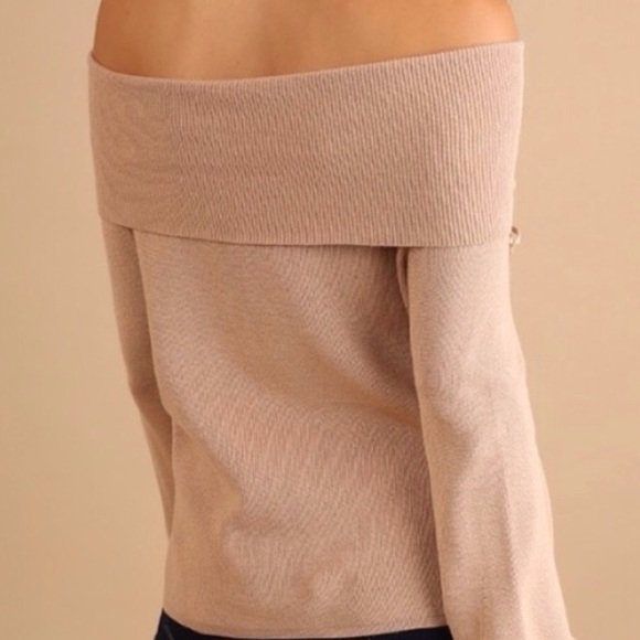 NWT Off the Shoulder Corset Sweater - Picture 3 of 7